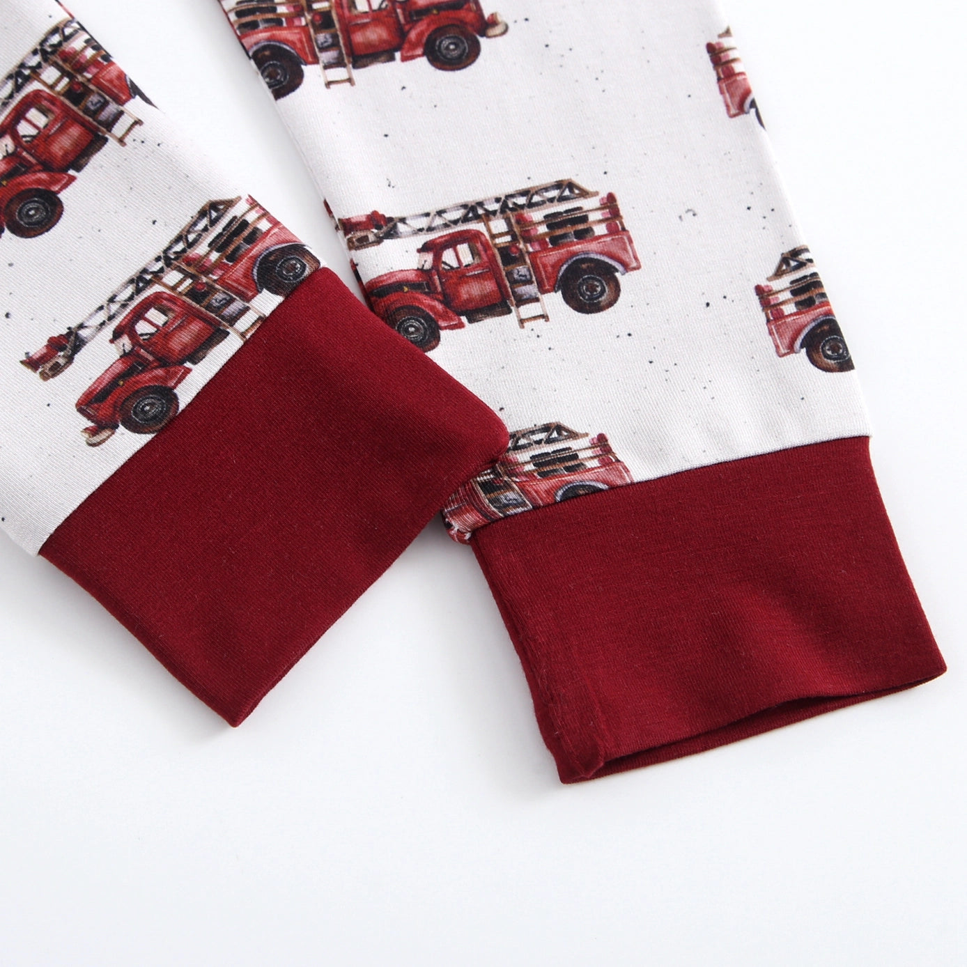 Vintage Fire Engine Bamboo Two Piece Pajamas