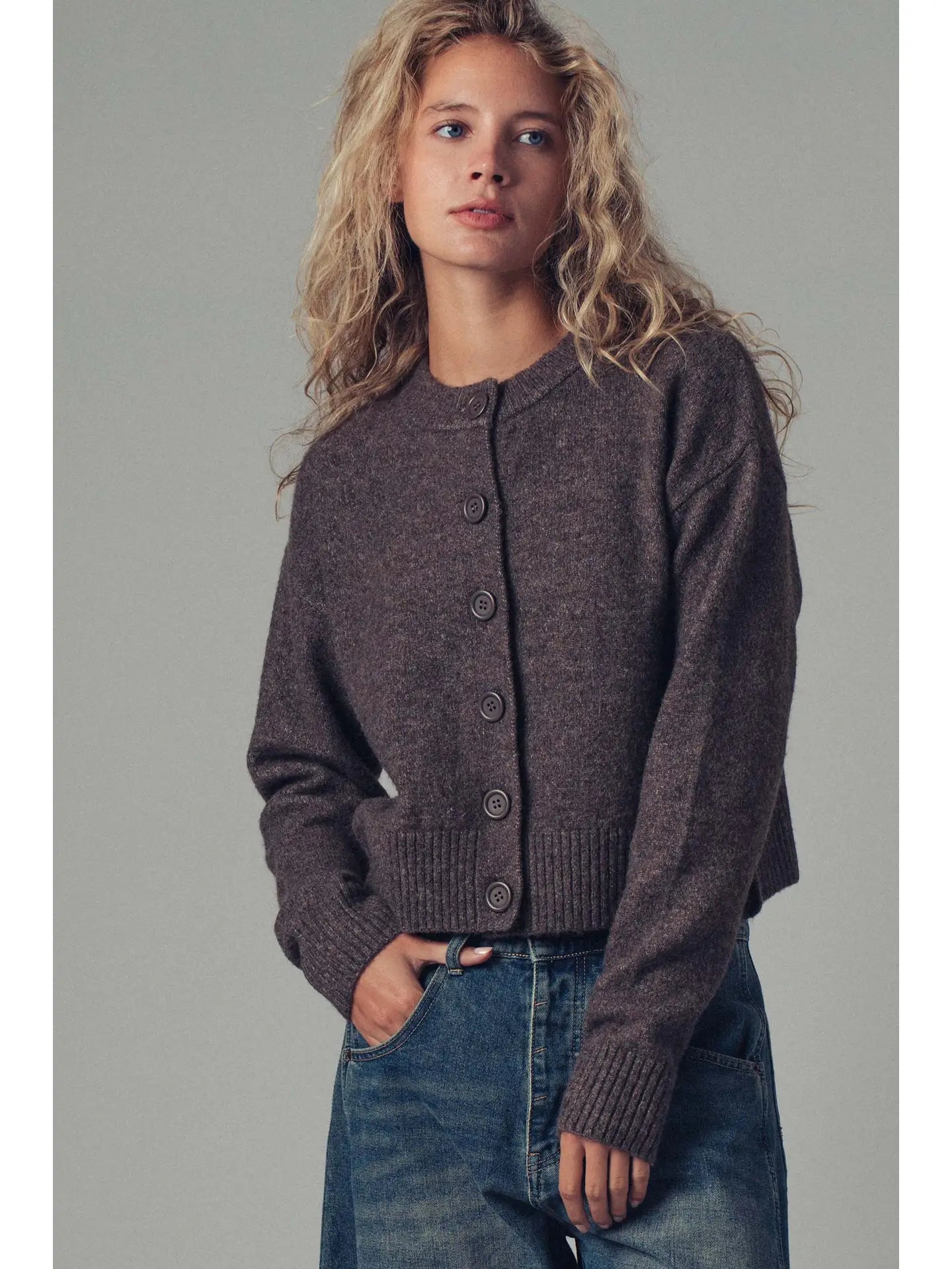 Urban Daizy Wool Blend Button-Up Cardigan (Various Colors)