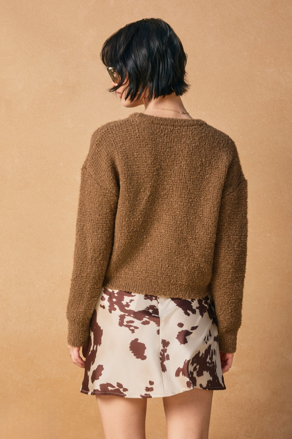 Dress Forum Sable Skies Bias Flared Mini Skirt