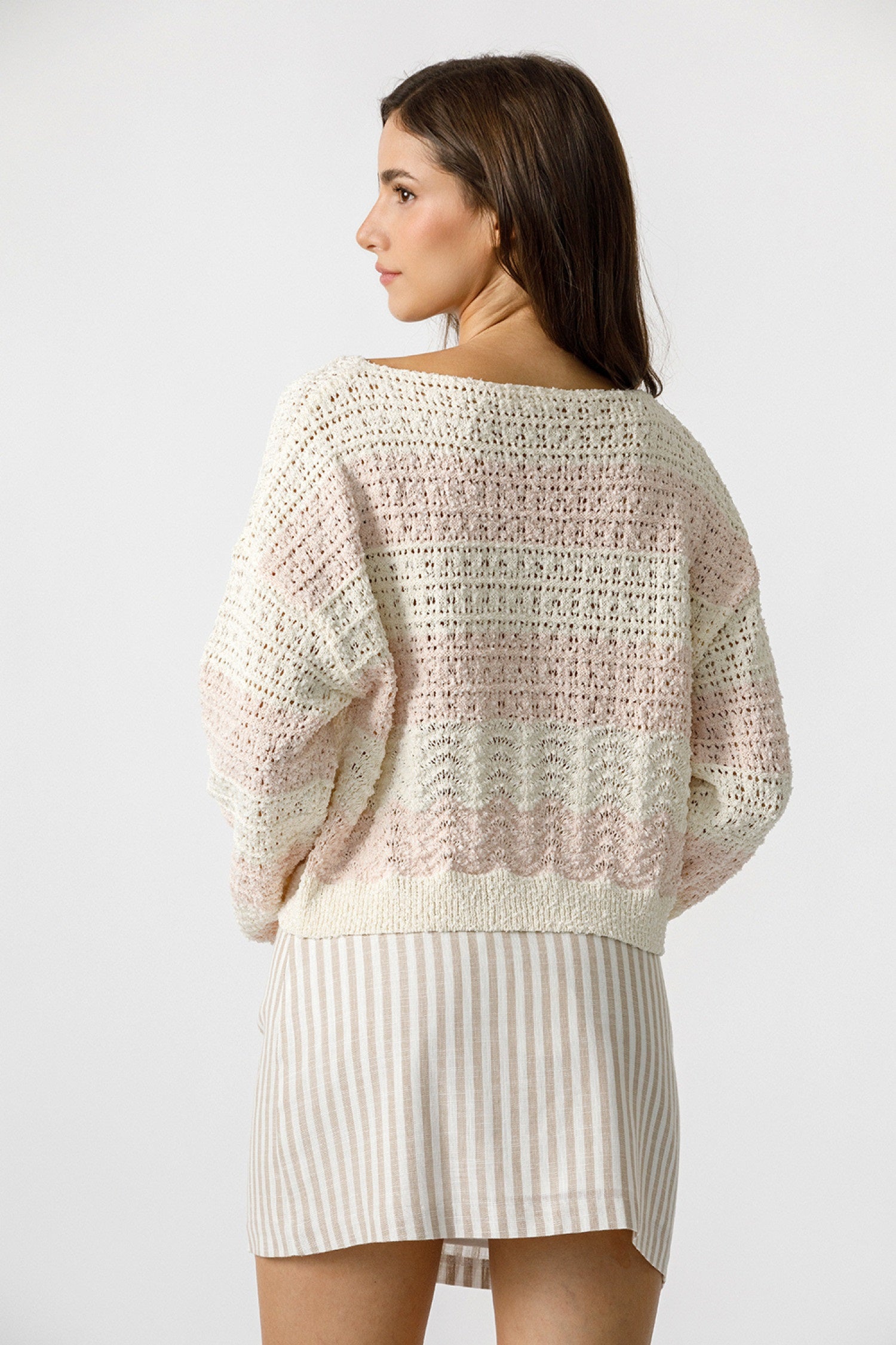 Storia Open-Knit Sweater Top