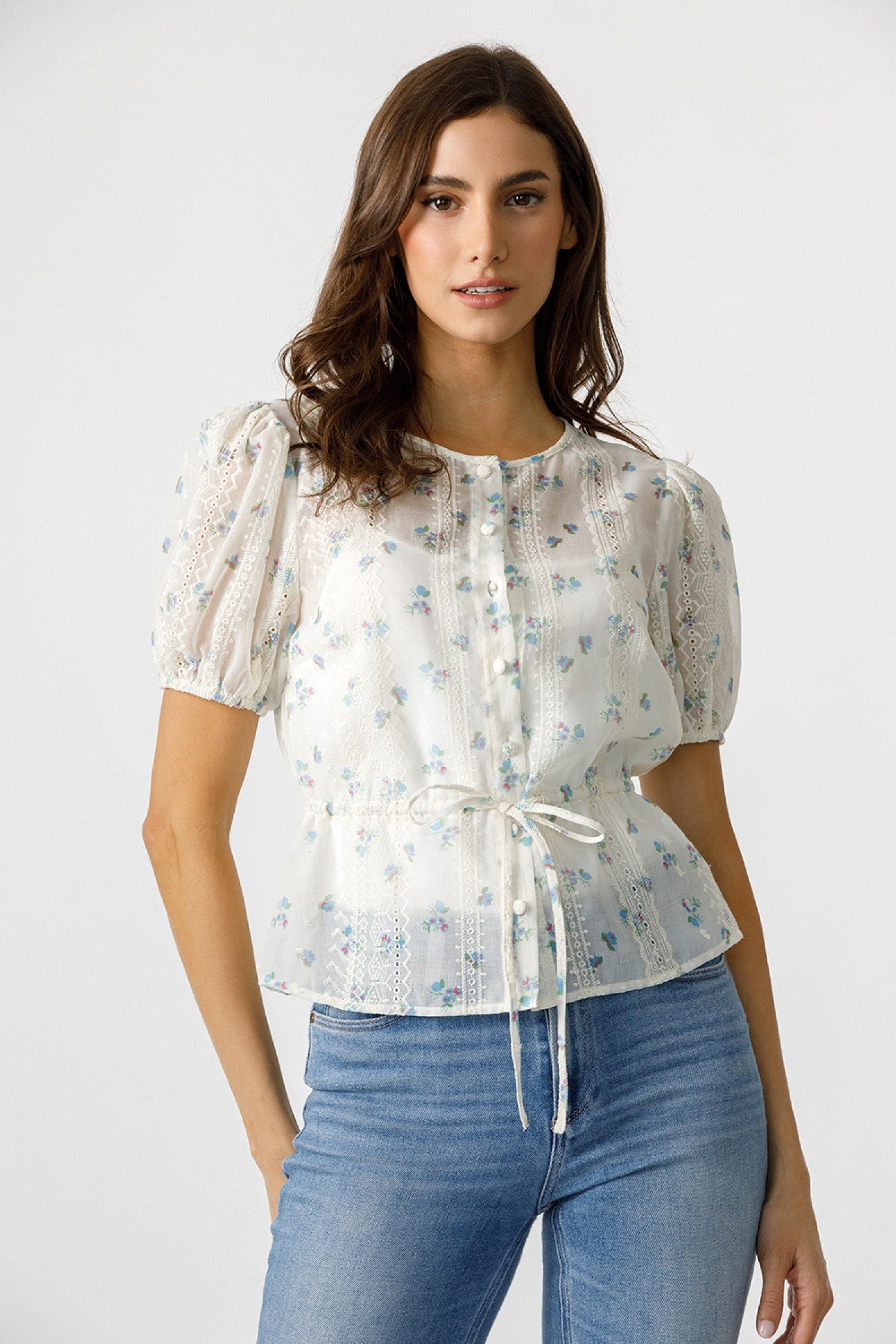 Storia Delicate Floral Print Blouse